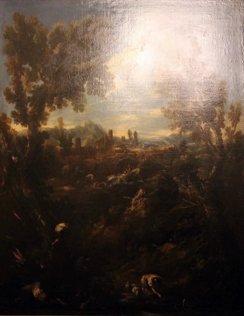 Paesaggio con viandanti